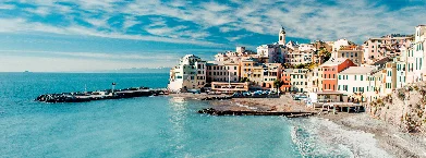 Panorama Coast Of Liguria, Italy